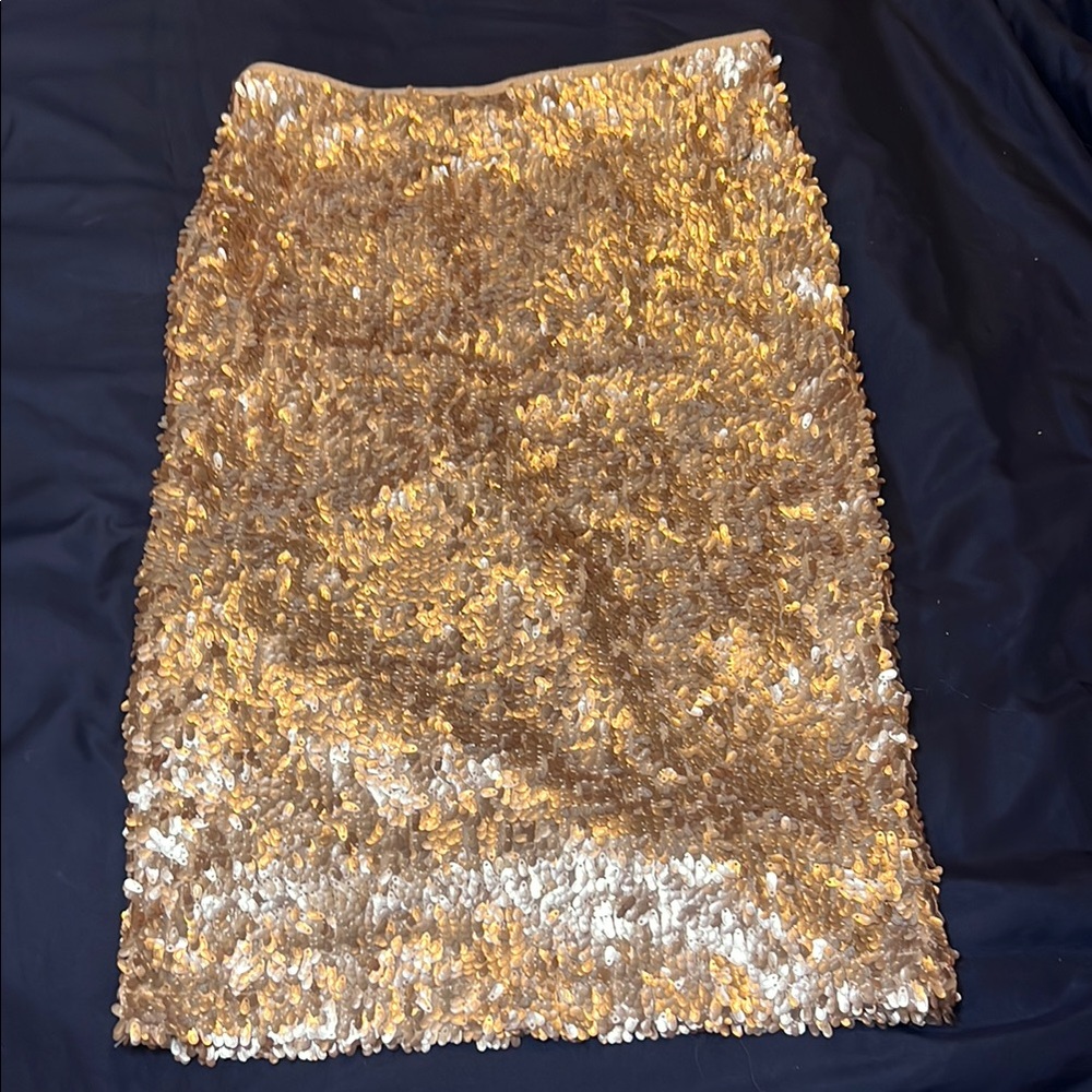 Gold Sequin Pencil Skirt for Cocktail Events